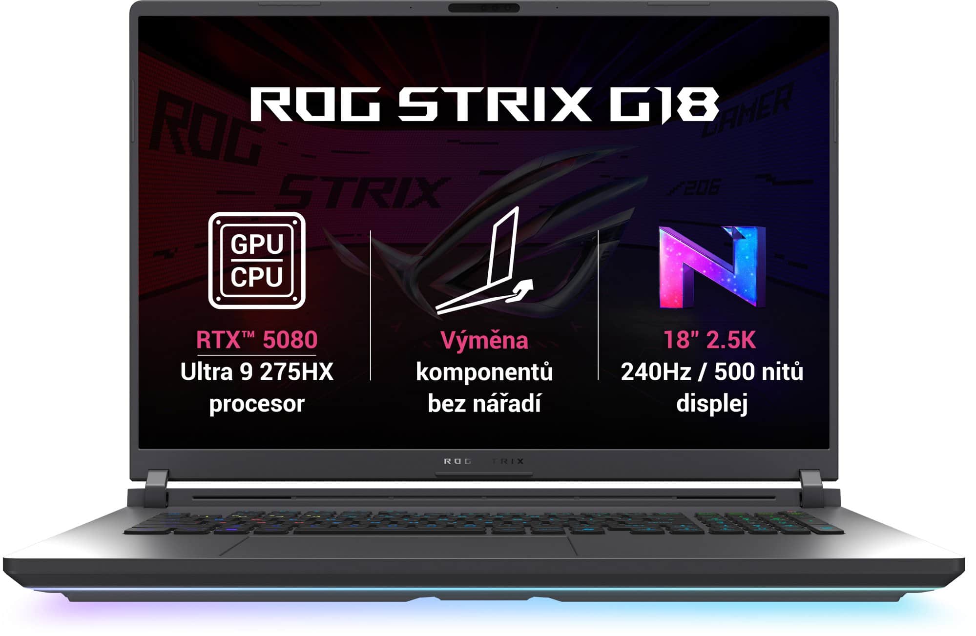 ASUS ROG Strix G18 G815LW-NEBULA046 Eclipse Gray kovový