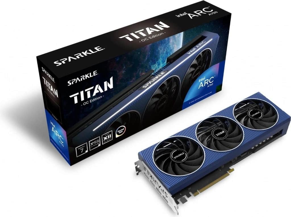 Sparkle Intel Arc A750 TITAN OC Edition 8GB GDDR6 SA750T-8GOC
