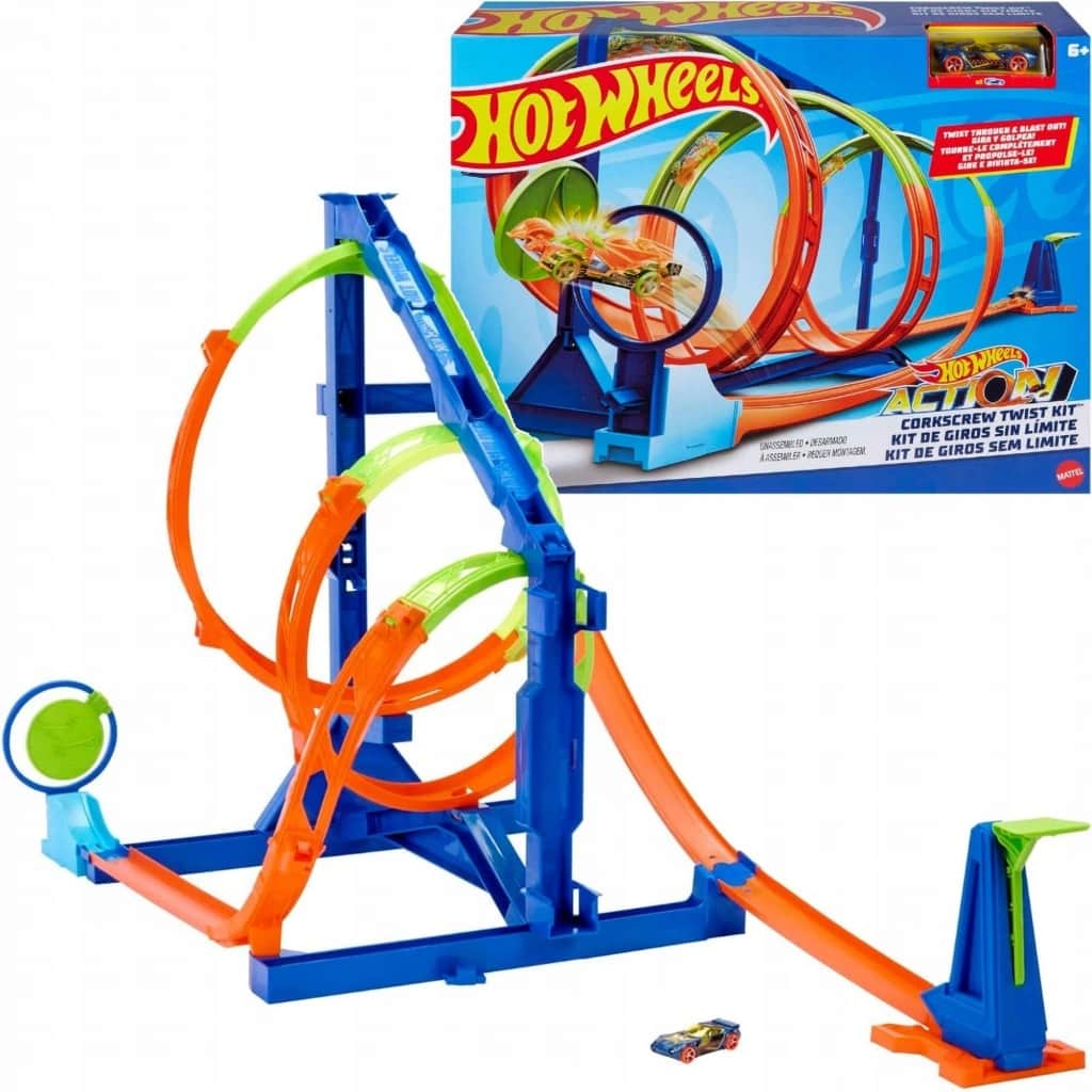 Hot Wheels Mattel Toys Twist Car Race Sets