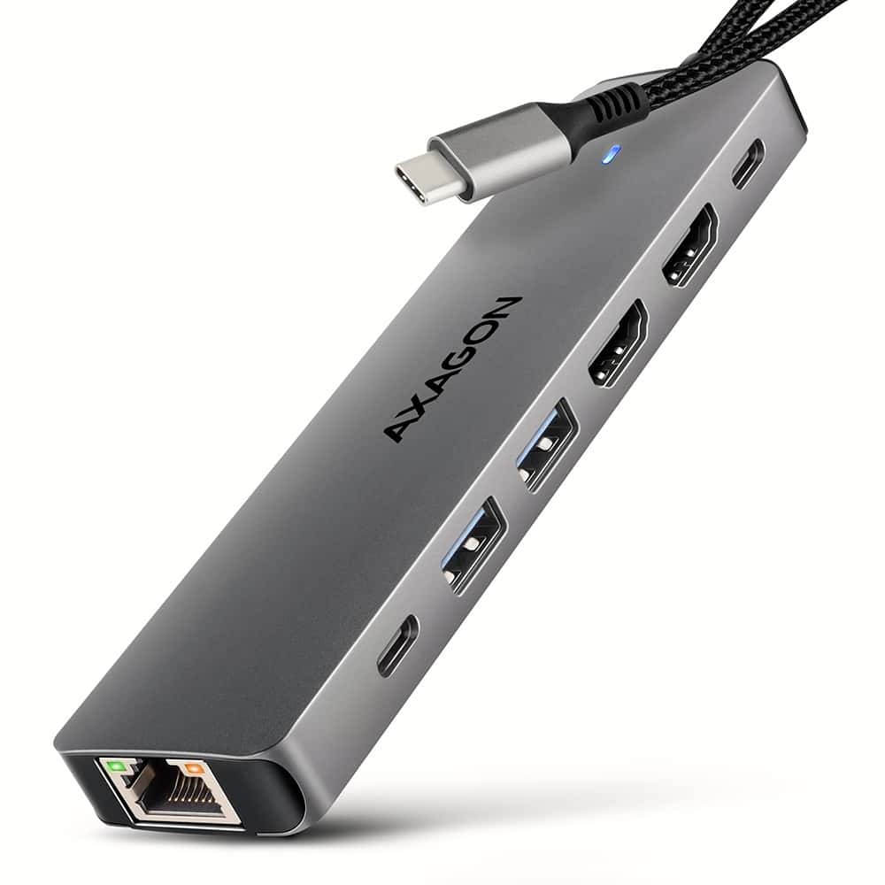 USB-C dokovací stanice pro dva monitory: napájení notebooku, LAN a spolehlivé porty