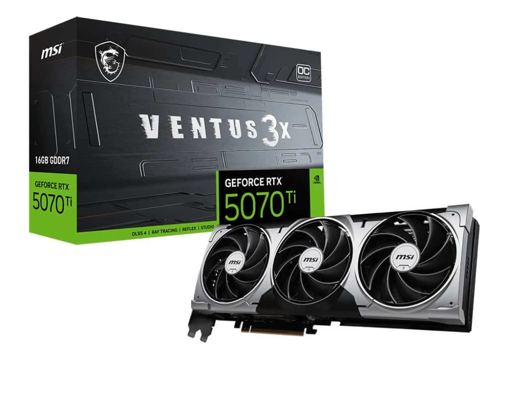 MSI GeForce RTX 5070 Ti 16G VENTUS 3X OC