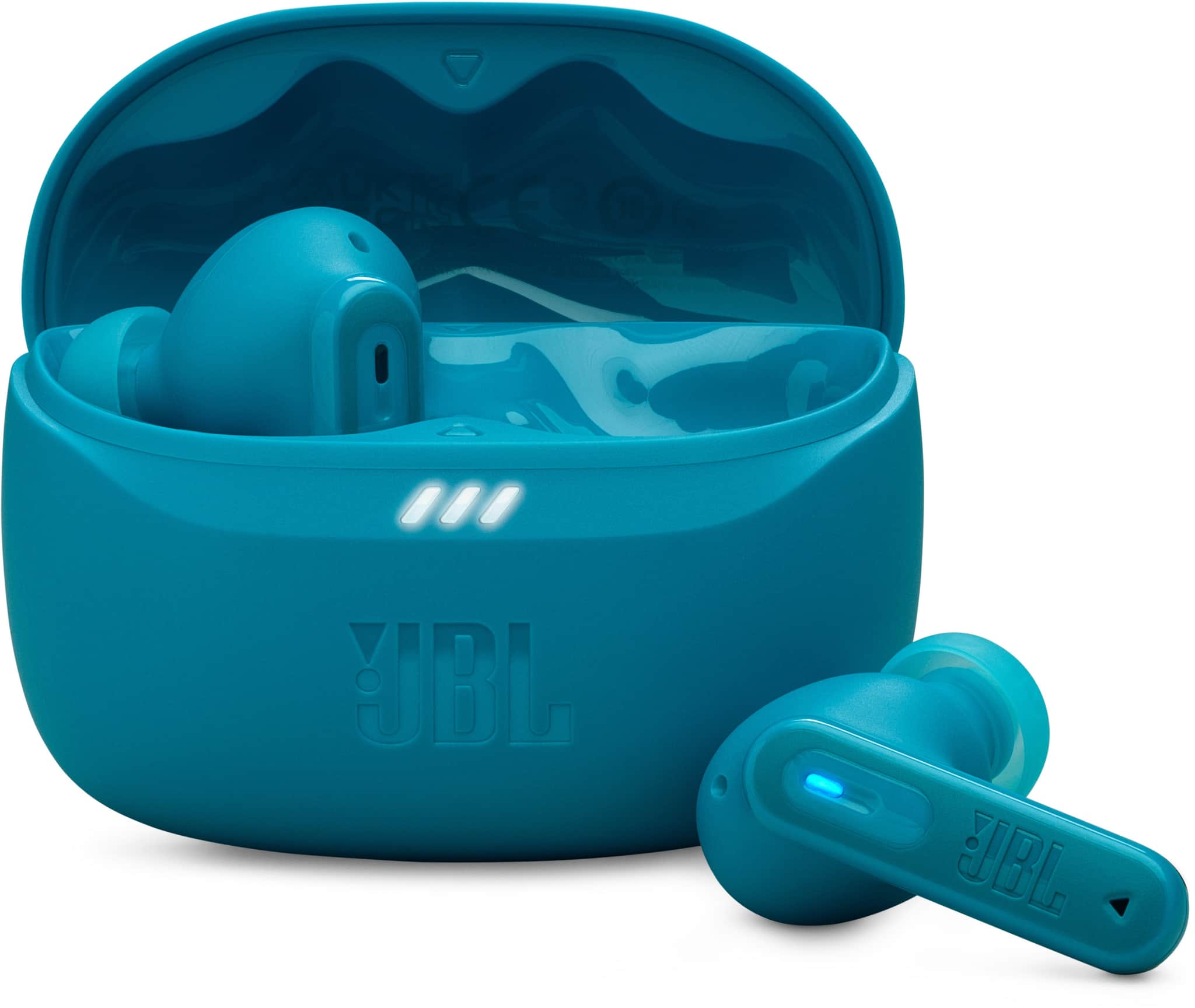 JBL Tune Beam 2 tyrkysová