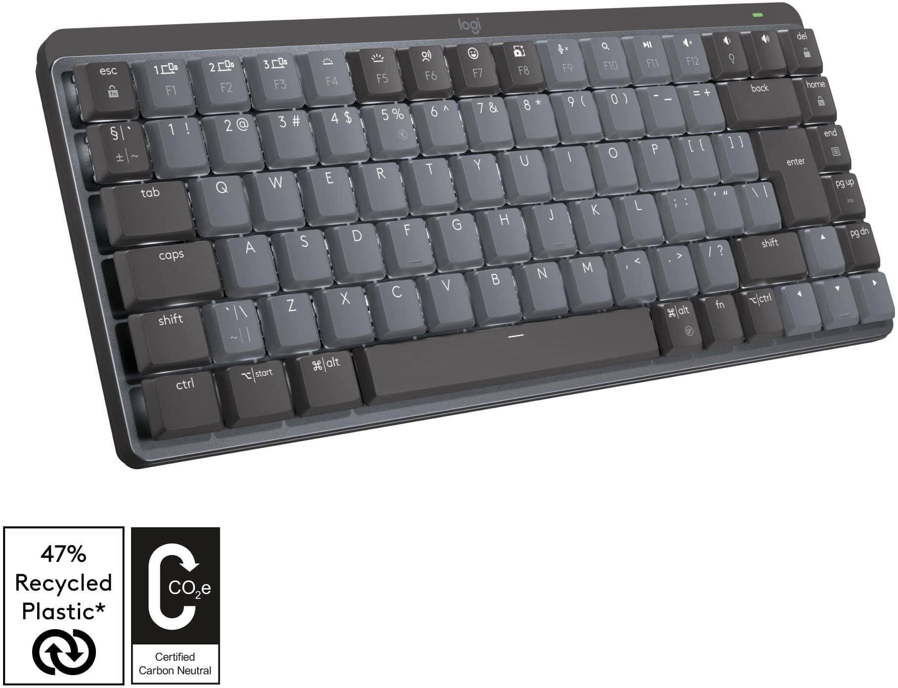 Mechanická klávesnice do kanceláře: tiché spínače, nízký profil a bez numpadu
