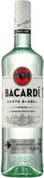 Bacardi Carta Blanca Cuban Rum 40% 1 l (holá láhev)