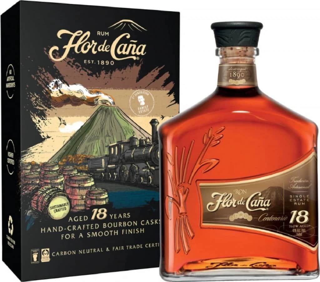 Flor de Caňa Centenario 18y 40% 1 l (karton)