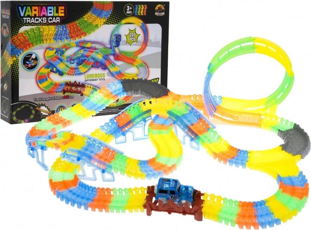 Mamido Mamido Svítící autodráha Variable 157 dílů