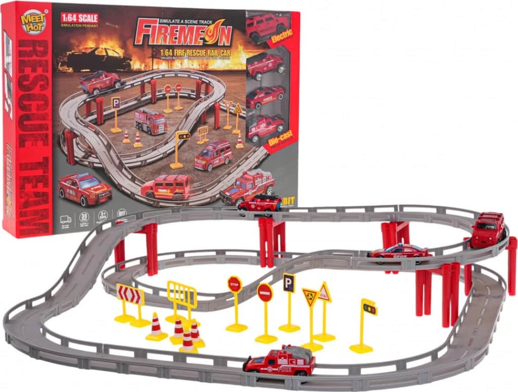 RKToys Závodní dráha Hasičské auto